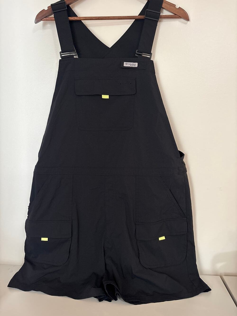 Womens Columbia Black Short Overalls Size L
